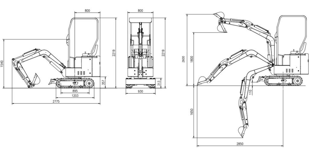 Mini pelle TERRA CS10.R
