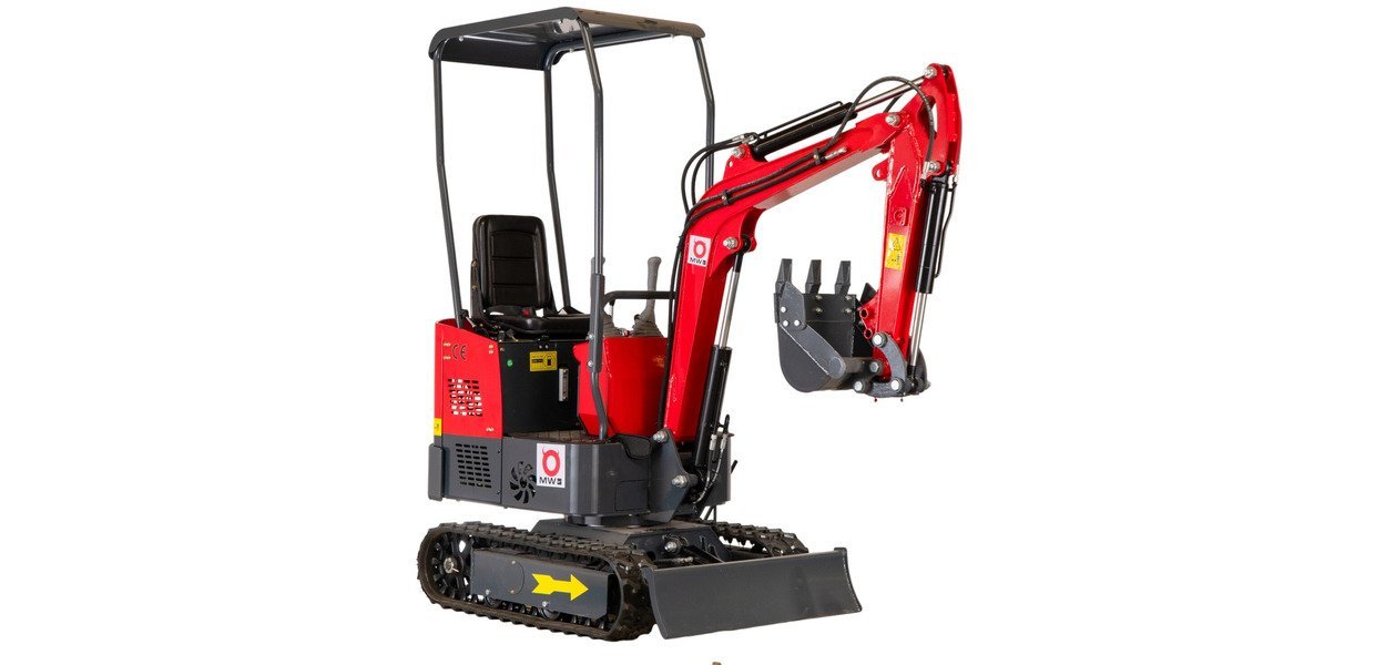 Mini-pelle 1 tonne moteur Koop 7 kW 1 cylindre MW Tools